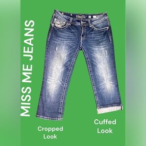 Miss Me Distressed Cropped Jeans